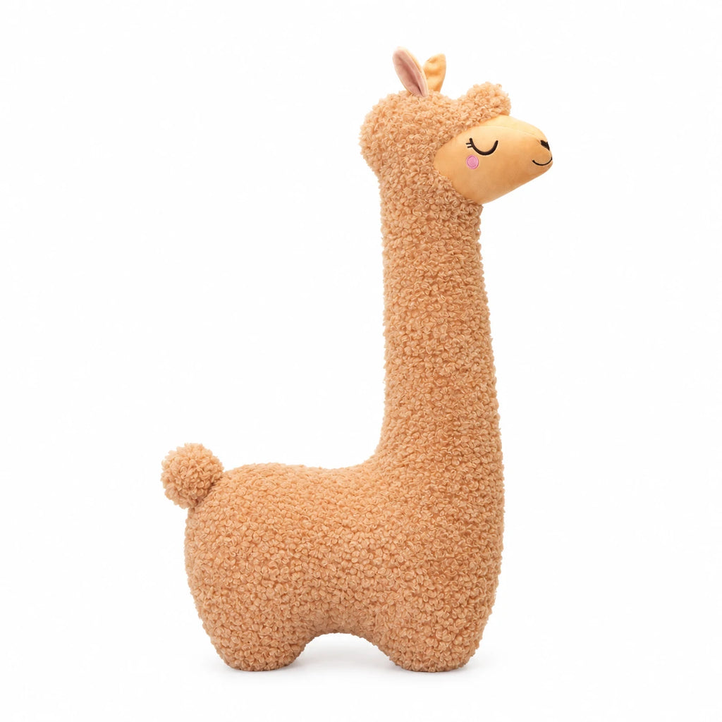 Giant Llama Plush with Soft Fleece Texture and Gentle Face - 39.5in / 100cm / Brown … (3 tailles)