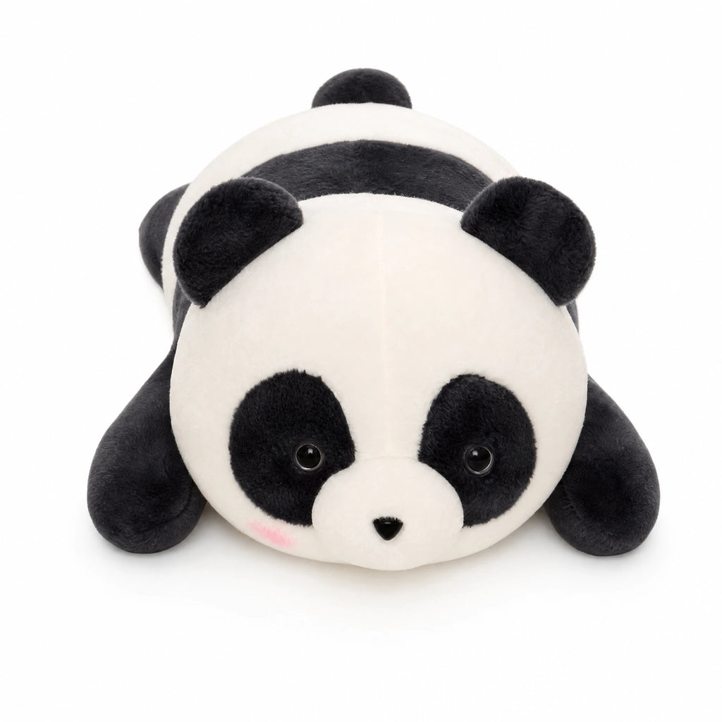Giant Panda Plush with Chubby Body and Soft Fur - Fond blanc