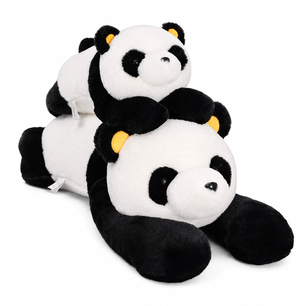 Giant Panda Plush with Huggable Soft Cuddle Design - Fond blanc