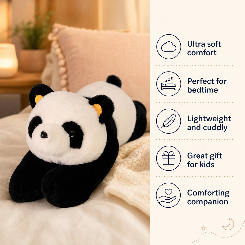Giant Panda Plush with Weighted Comfort Design - Bénéfices produit