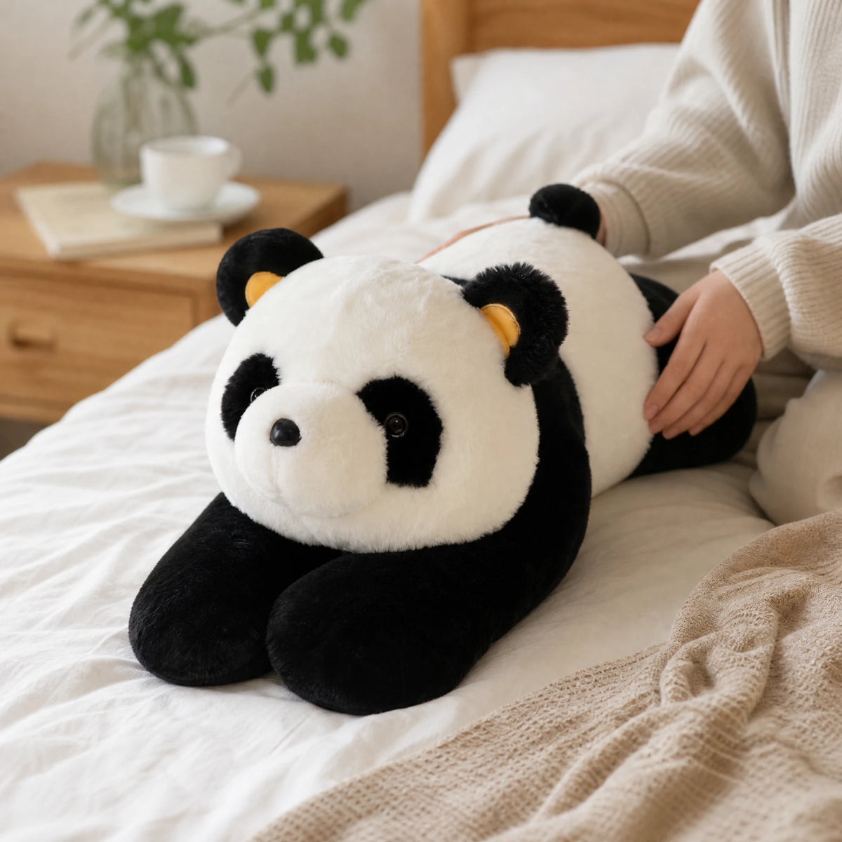 Giant Panda Plush with Weighted Comfort Design - Utilisation du produit