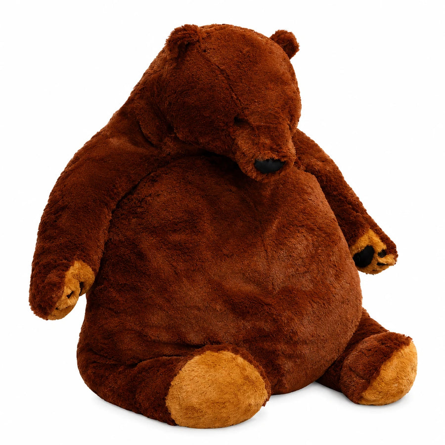Giant Teddy Bear in Brown Plush Fur with Soft Filling - 39.5in / 100cm … (4 tailles)