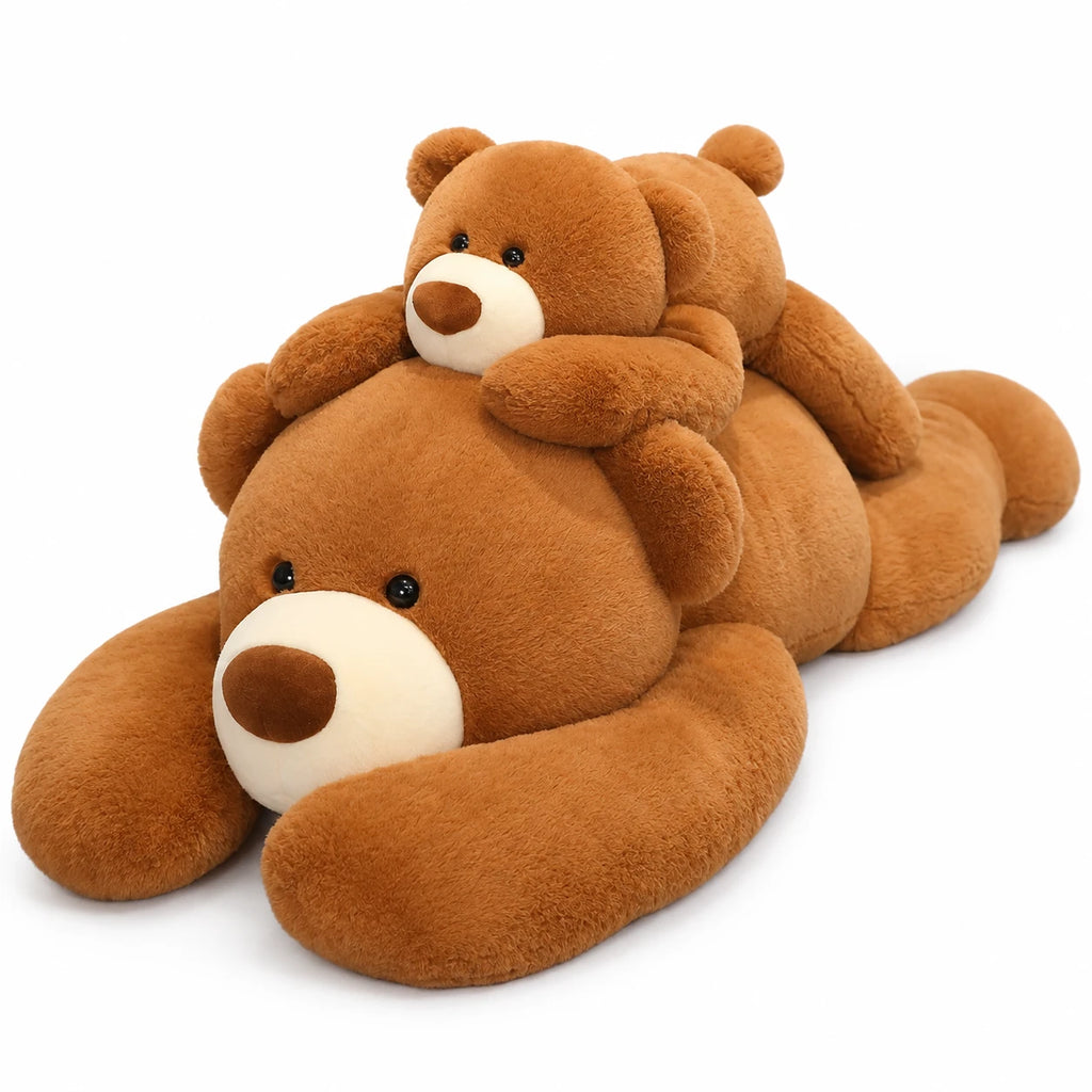Giant Teddy Bear Plush with Ultra-Soft Brown Fur - 19in / 50cm … (4 tailles)