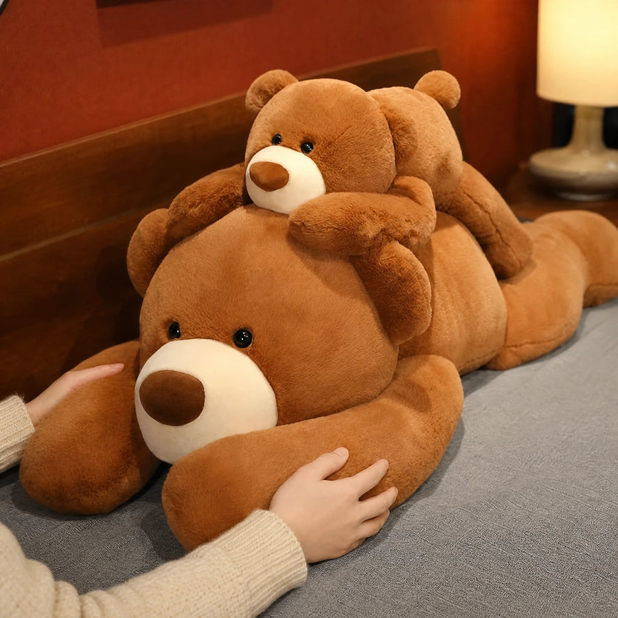 Giant Teddy Bear Plush with Ultra-Soft Brown Fur - Utilisation du produit
