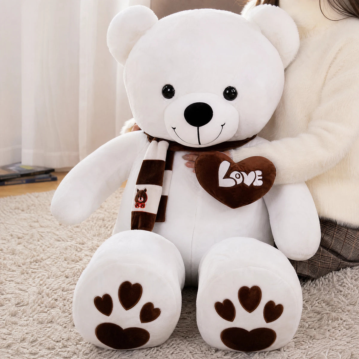 Giant Teddy Bear with Love Heart and Paw Prints - Utilisation du produit
