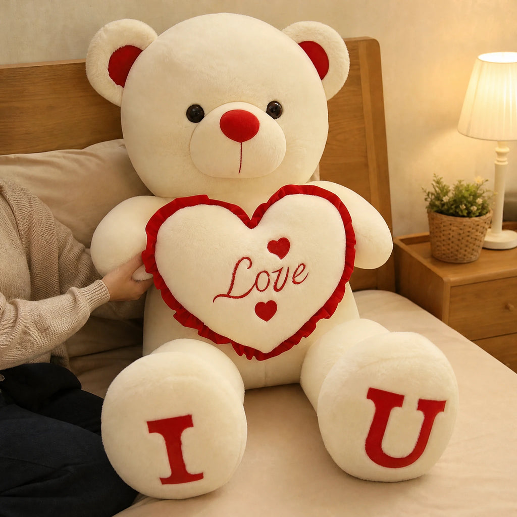 Giant Teddy Bear with Love Heart Embroidery - Utilisation du produit
