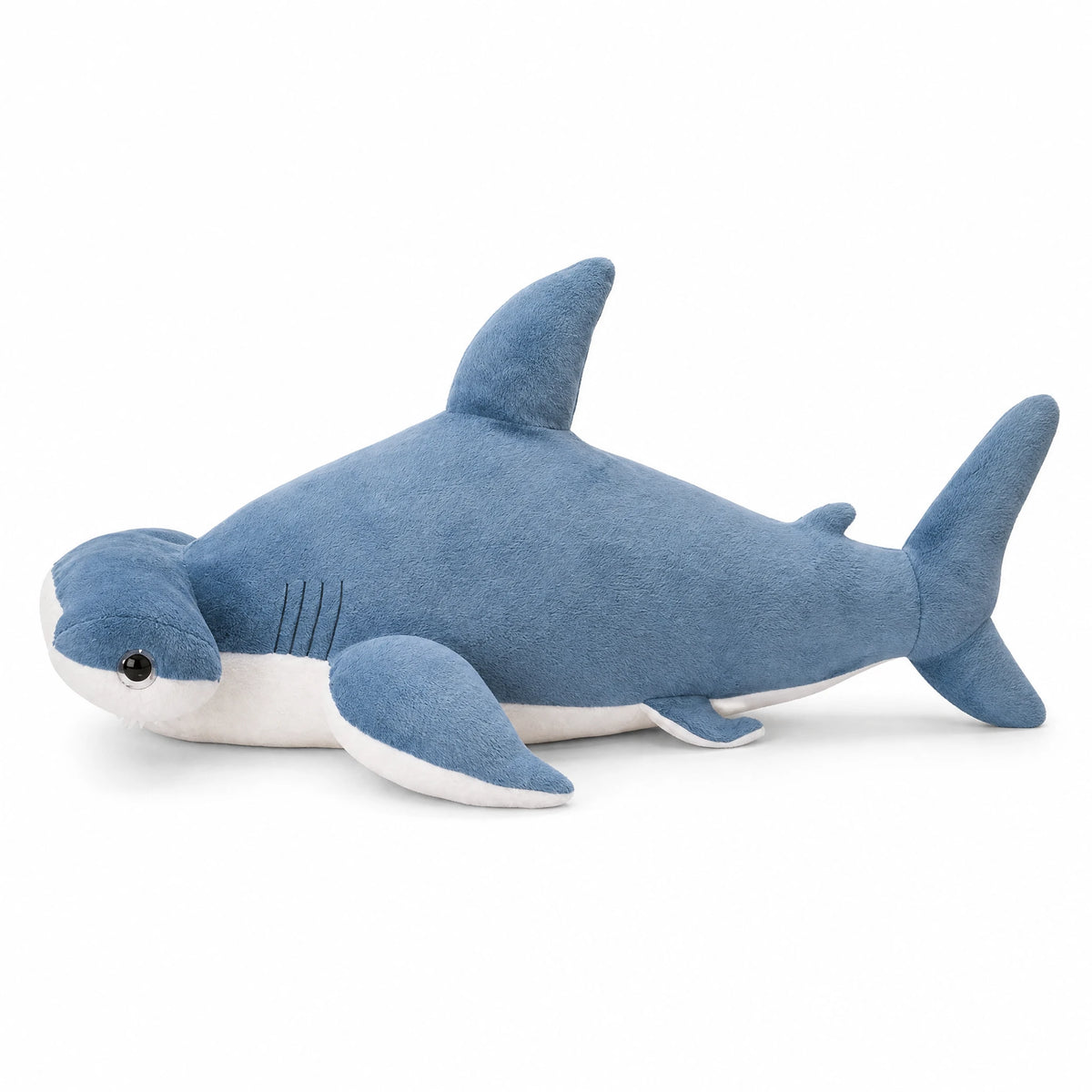 Giant Whale Shark Plush - Soft Stuffed Sea Animal - Fond blanc