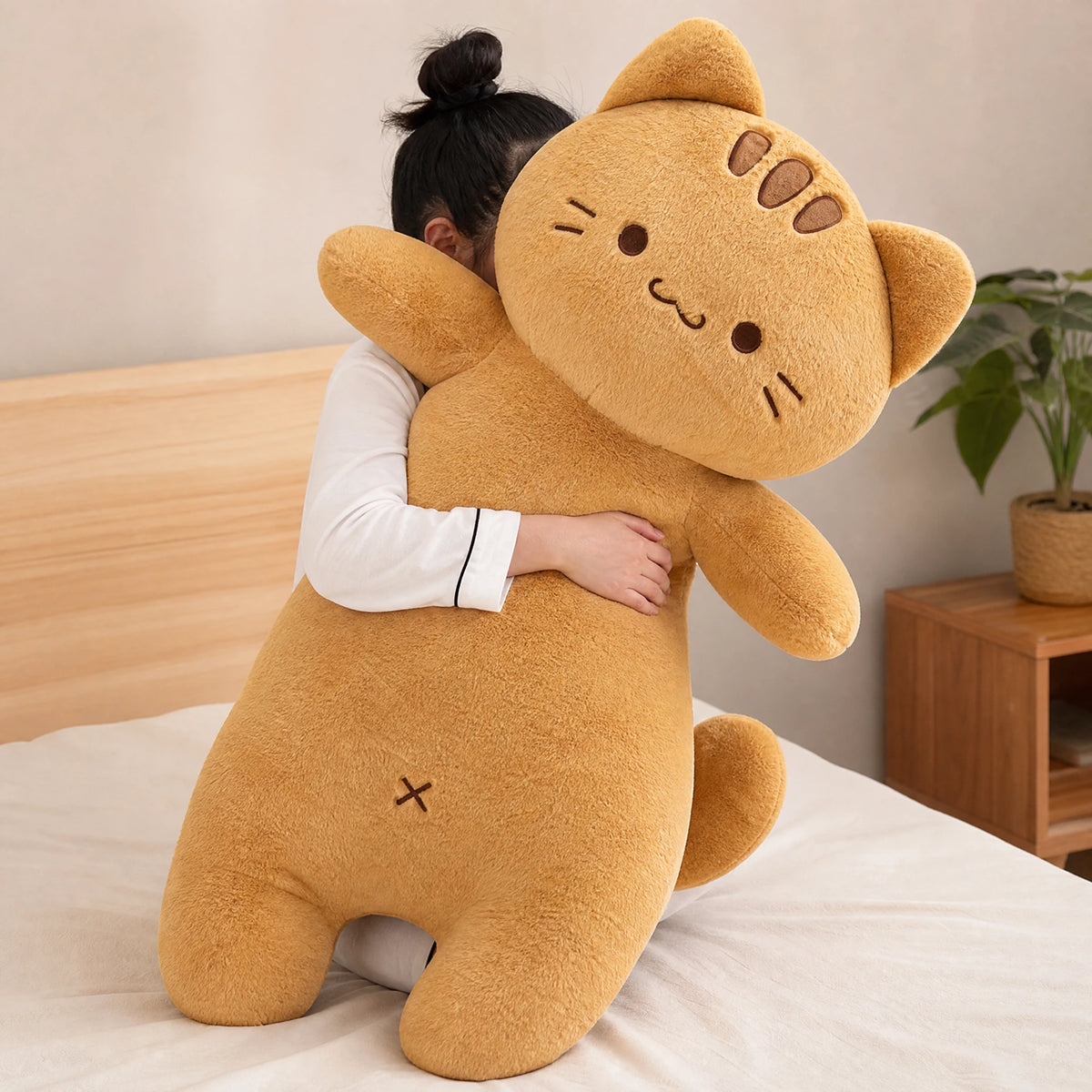Ginger Cat Plush with Embroidered Face and Floppy Paws - Utilisation du produit