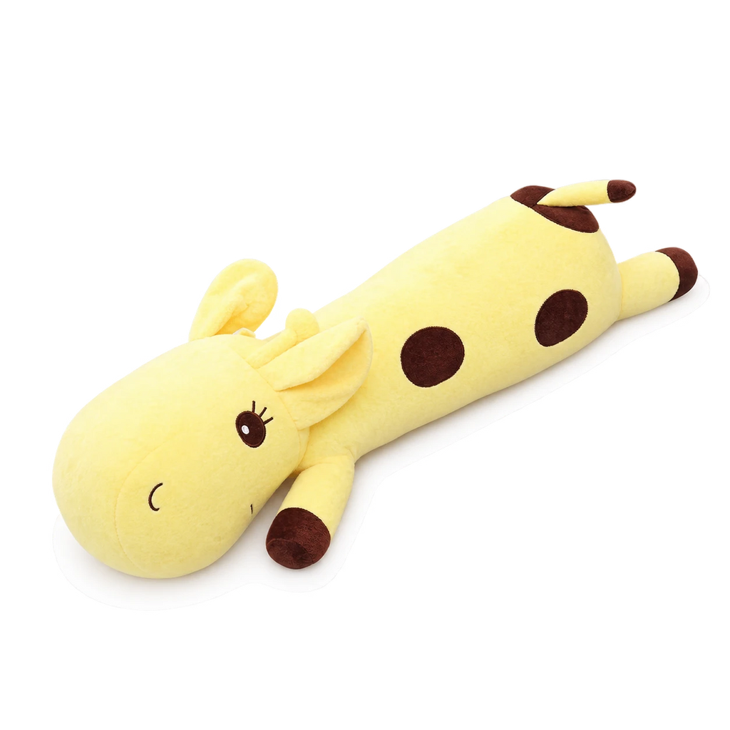Giraffe Body Pillow with Plush Long Design - 14in / 35cm / Butter (Yellow) … (5 tailles)