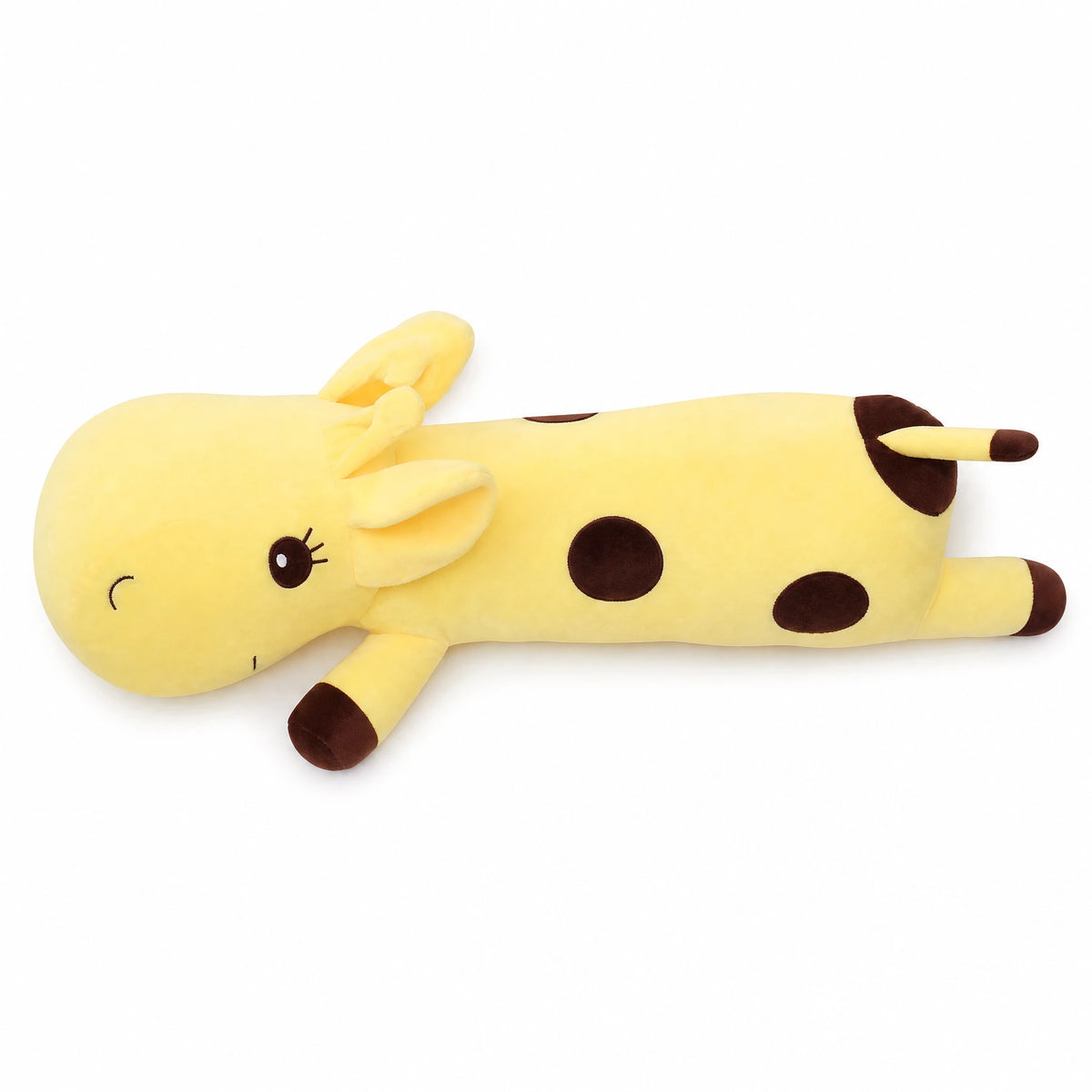 Giraffe Body Pillow with Plush Long Design - Fond blanc