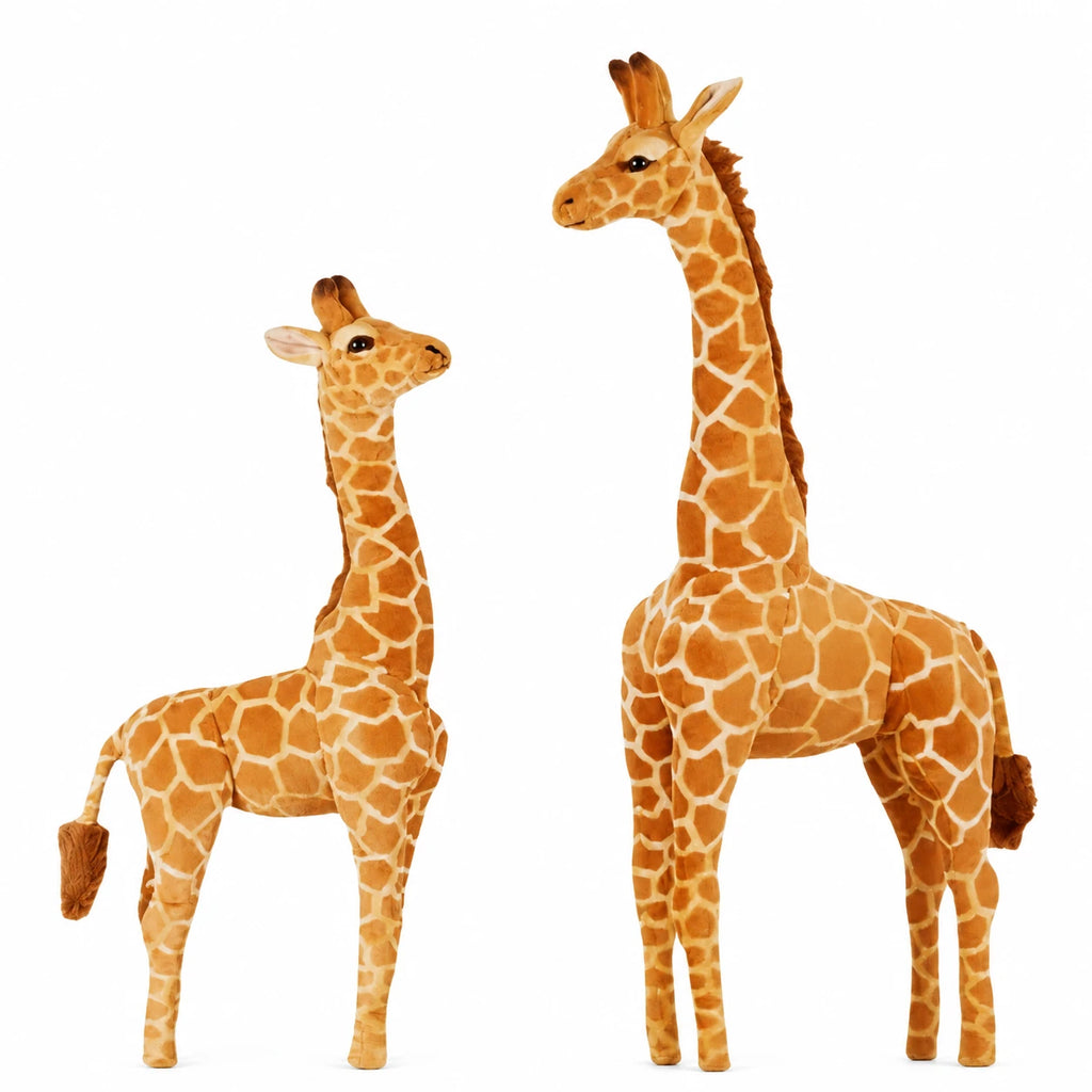 Giraffe Plush in Realistic Design with Soft Texture - 10in / 25cm · 27.5in / 70cm · 35.5in / 90cm
