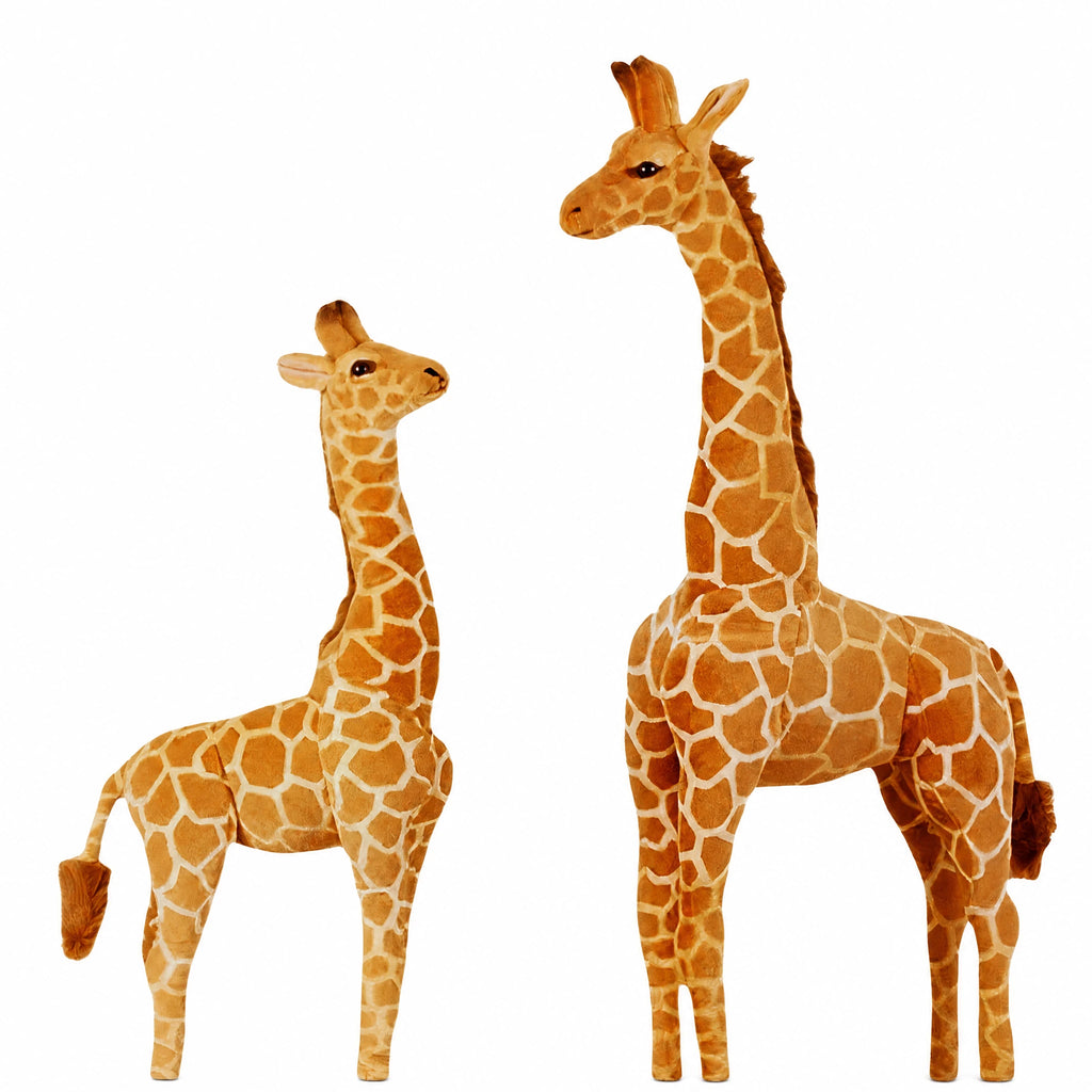 Giraffe Plush in Realistic Design with Soft Texture - Fond blanc