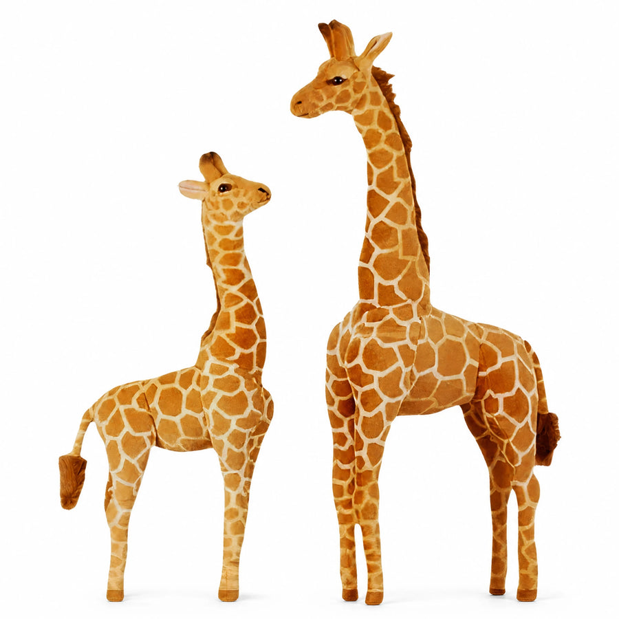 Giraffe Plush in Realistic Design with Soft Texture - Fond blanc, autre angle