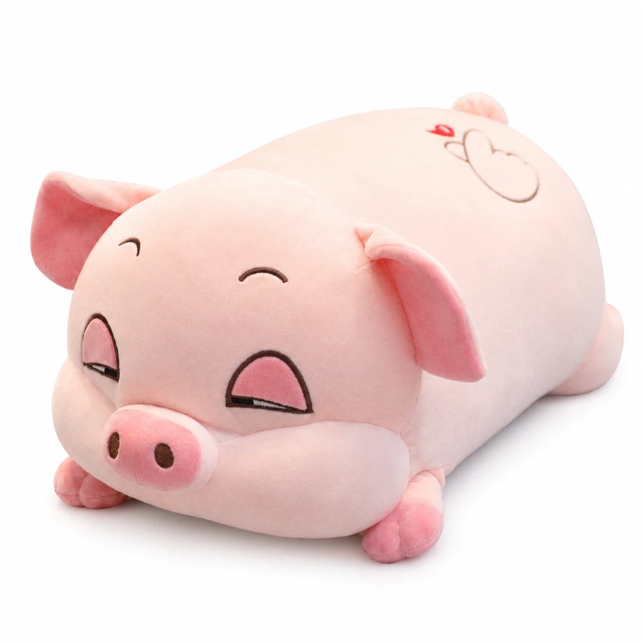 Hamster Plush Pillow with Chubby Body Design - Plumpy (Pig) / 13in / 35cm … (4 tailles)