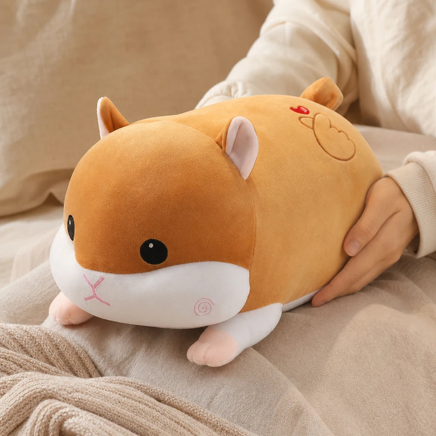 Hamster Plush Pillow with Chubby Body Design - Utilisation du produit