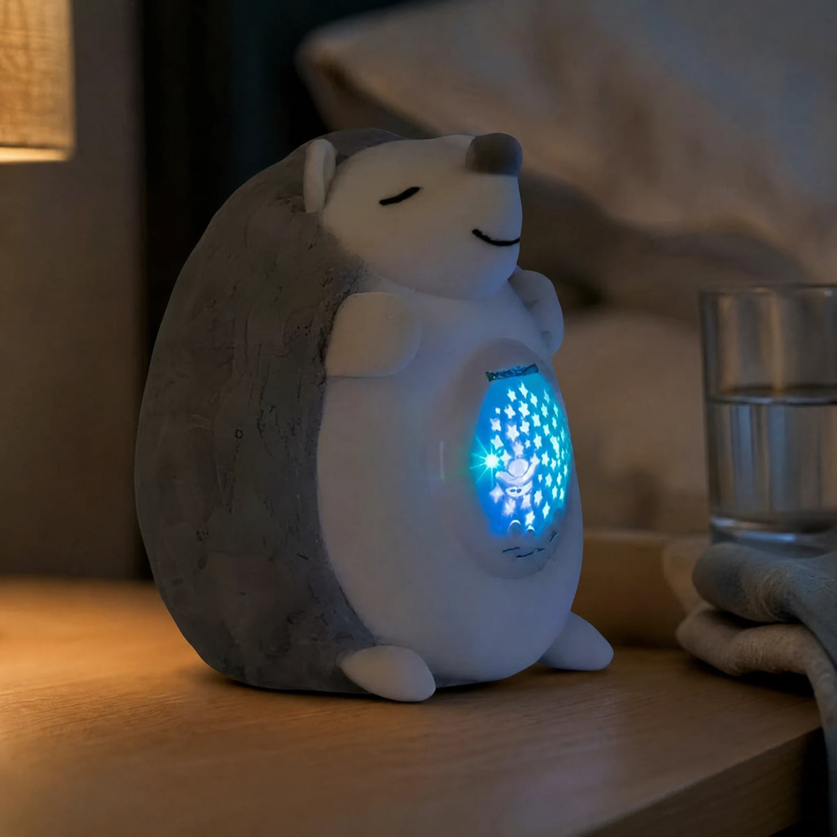 Hedgehog Night Light Plush with Star Projector - Utilisation du produit