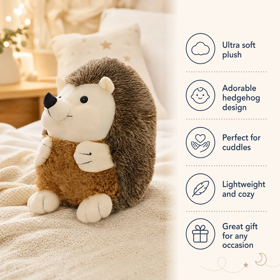 Hedgehog Plush with Fuzzy Spines and Cuddly Belly - Bénéfices produit