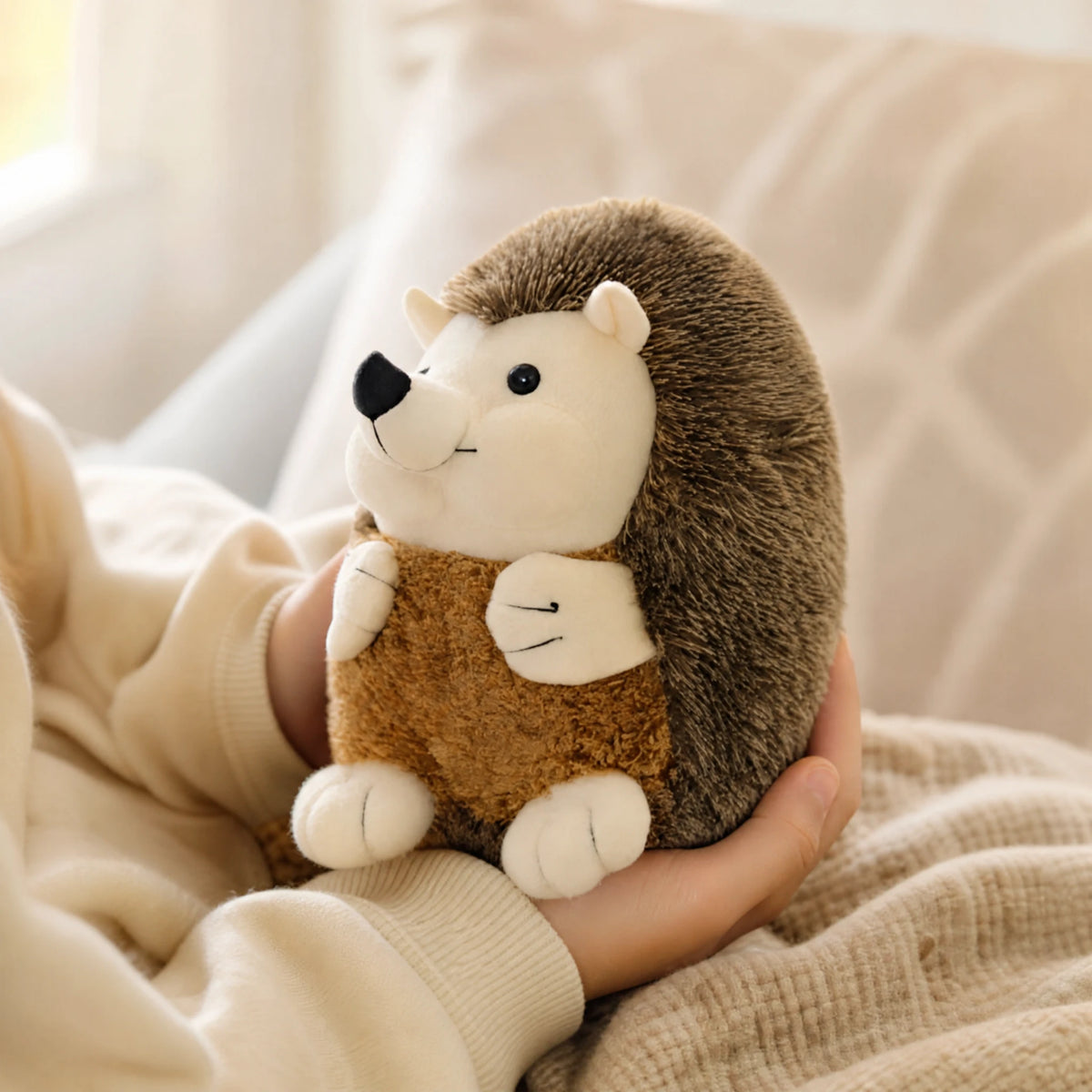 Hedgehog Plush with Fuzzy Spines and Cuddly Belly - Utilisation du produit