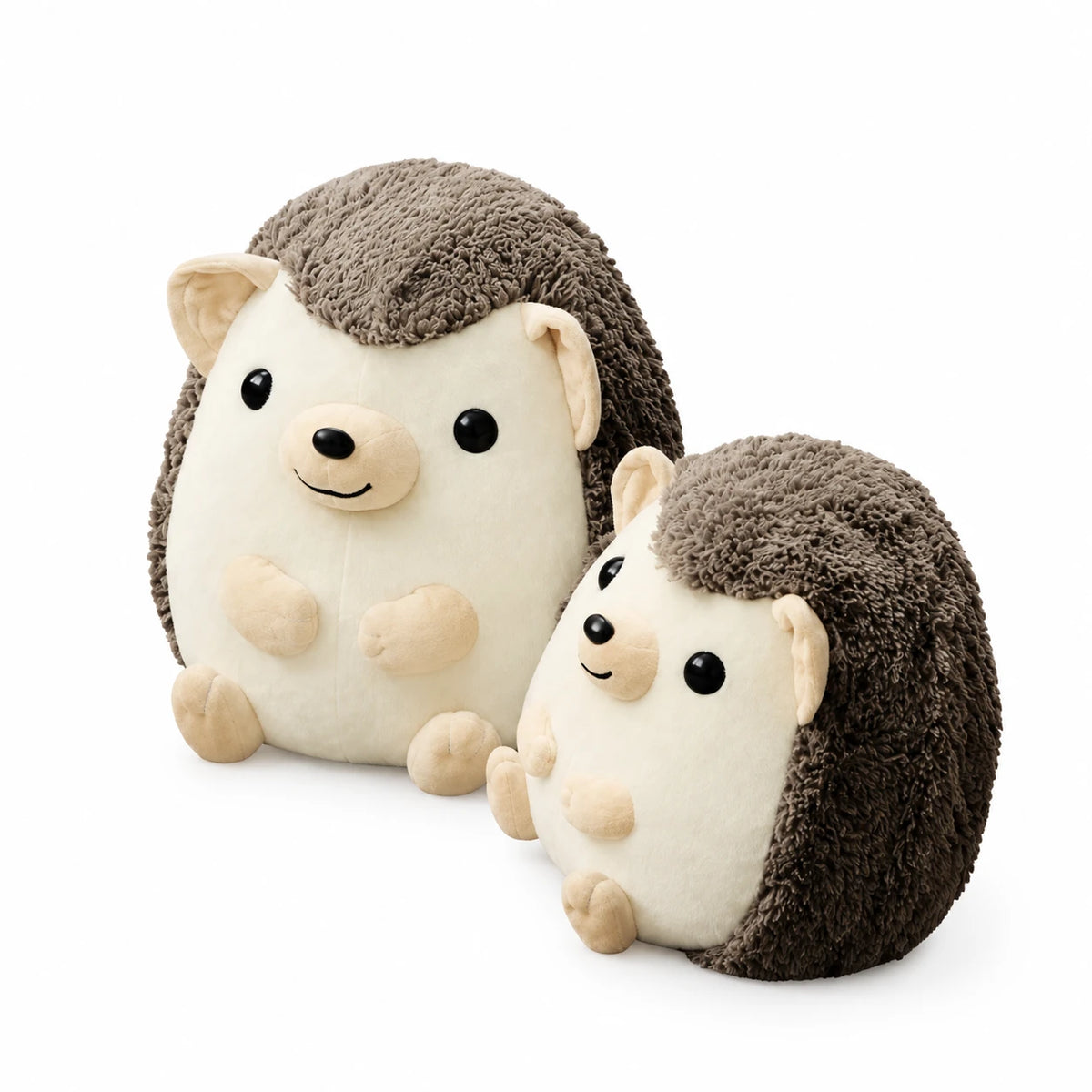Hedgehog Plush with Soft Textured Spines and Smiling Face - 17.5in / 45cm · 14in / 35cm