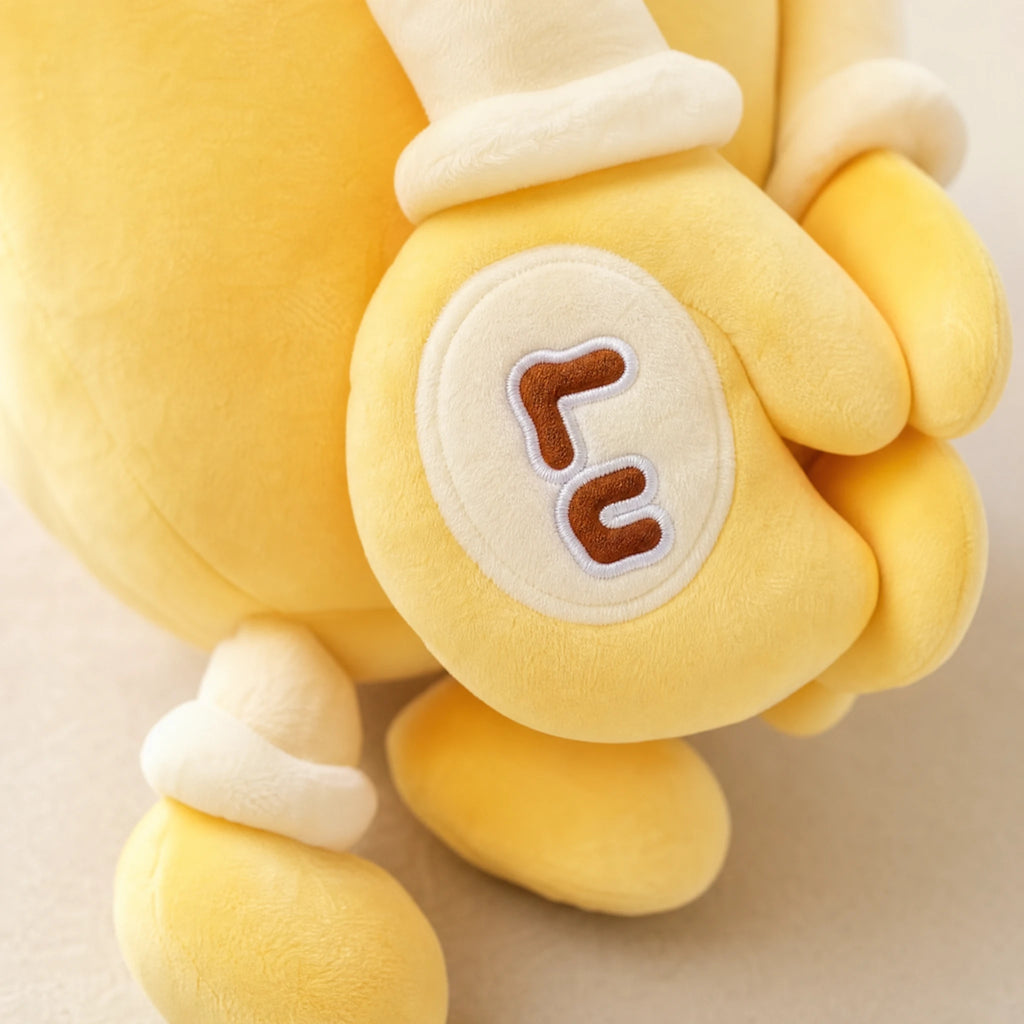 Hugging Plush Toy Mango Character with Patting Hands - Détail matière