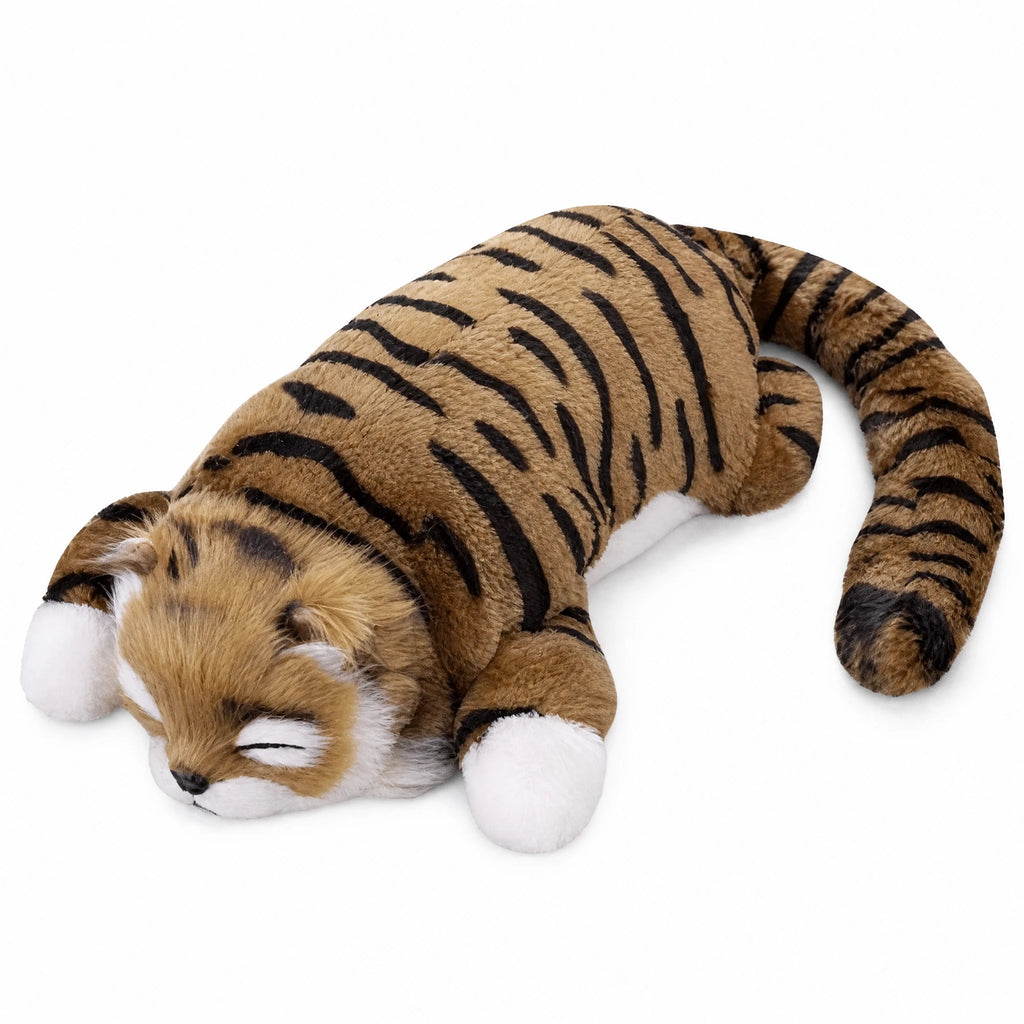 Interactive Cat Plush with Rolling Motion & Sound - Fond blanc