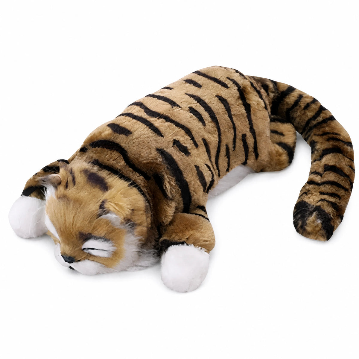 Interactive Cat Plush with Rolling Motion & Sound - Fond blanc, autre angle