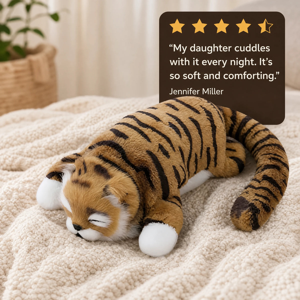 Interactive Cat Plush with Rolling Motion & Sound - Image témoignage