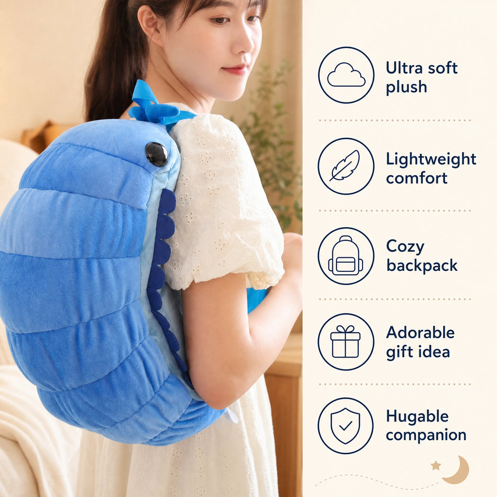 Isopod Plush Backpack with Adjustable Straps - Bénéfices produit