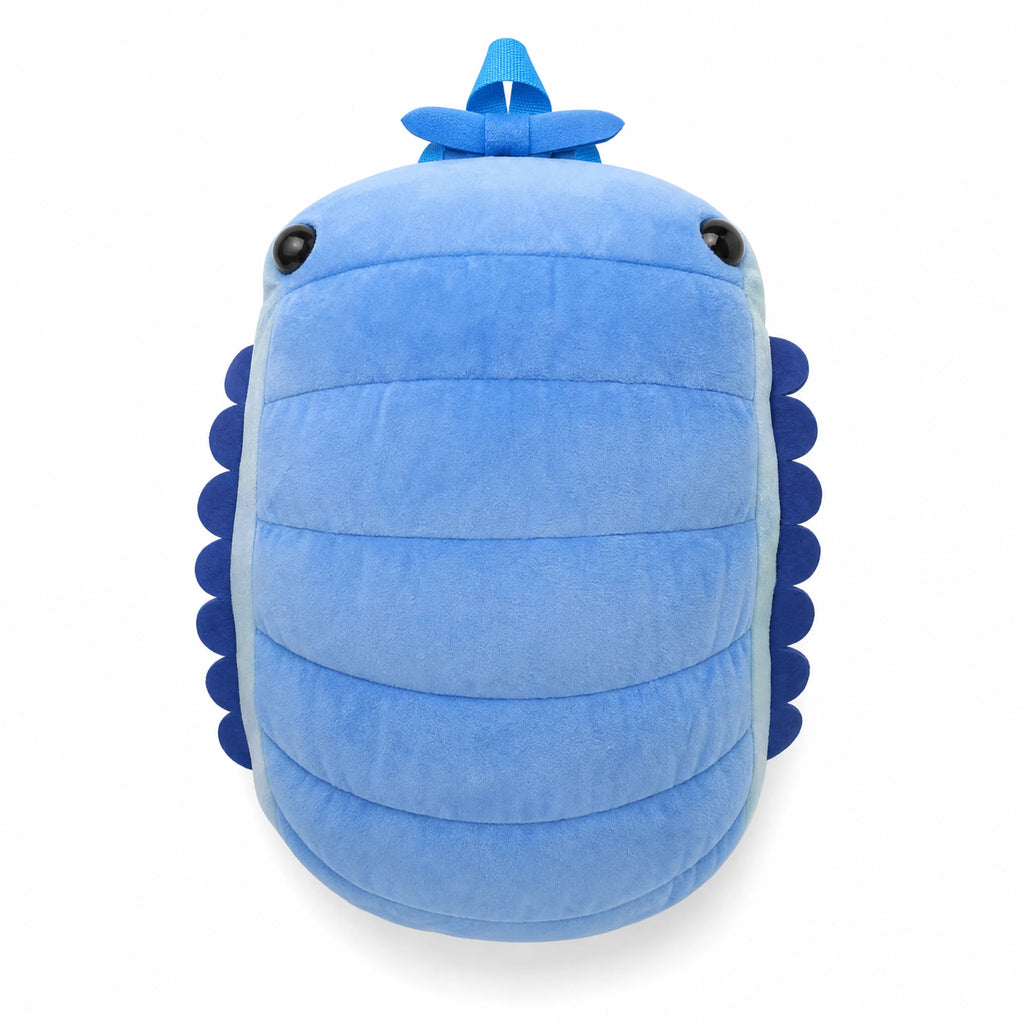 Isopod Plush Backpack with Adjustable Straps - Fond blanc