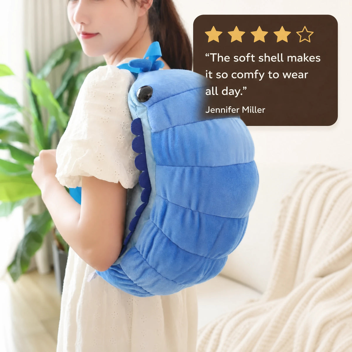 Isopod Plush Backpack with Adjustable Straps - Image témoignage