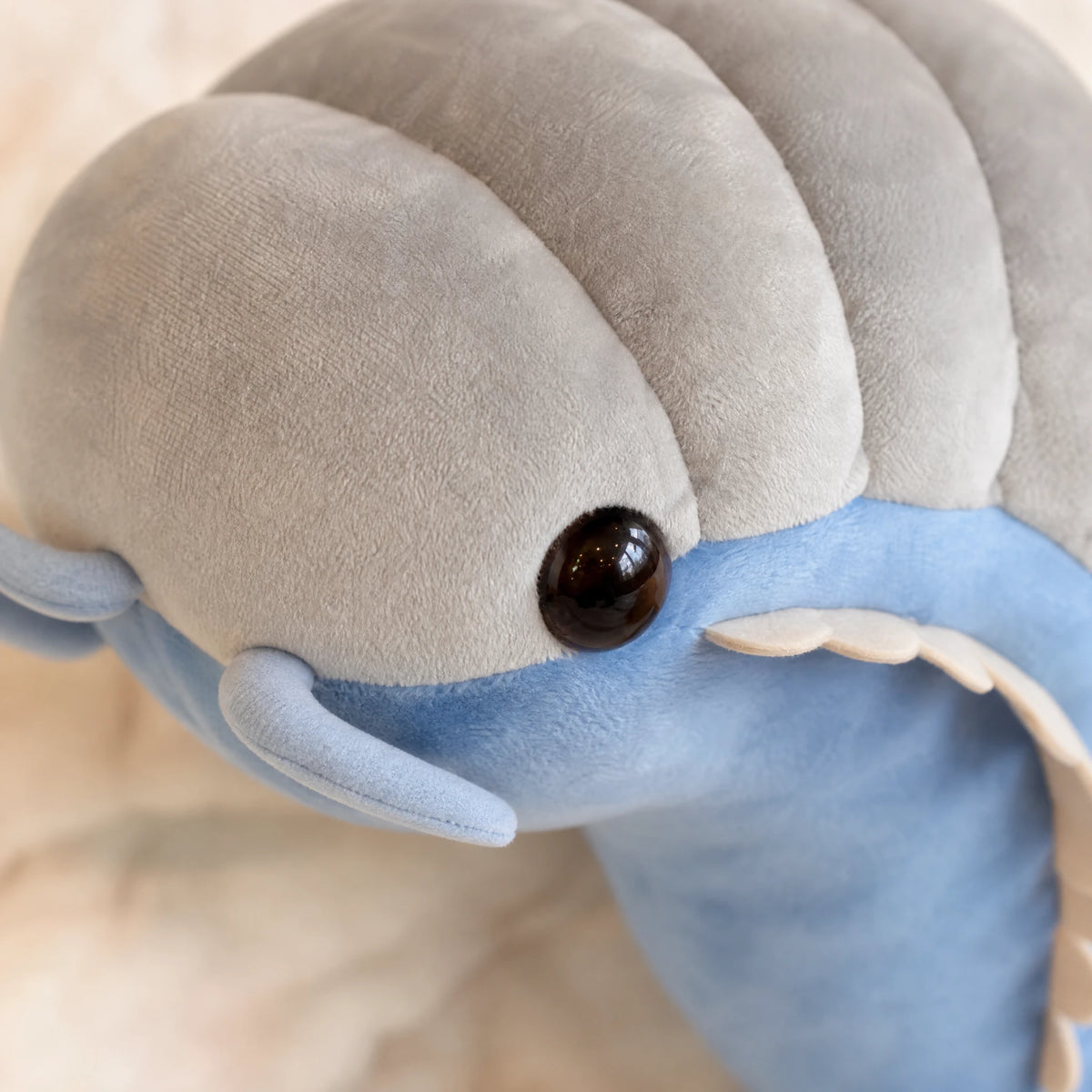 Isopod Plush with Segmented Body Design - Détail matière