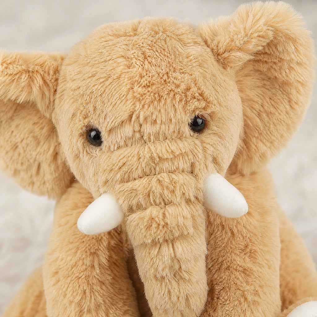 Kawaii Elephant Plush with Oversized Ears and Soft Fur - Détail matière