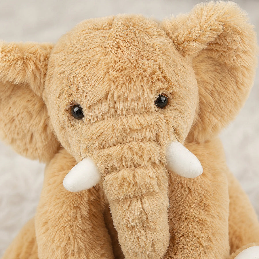 Kawaii Elephant Plush with Oversized Ears and Soft Fur - Détail matière