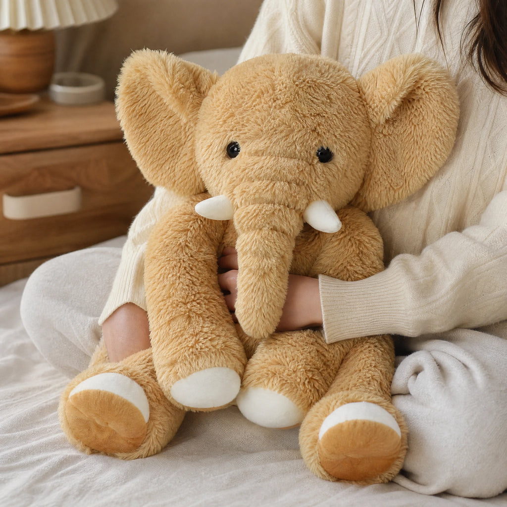 Kawaii Elephant Plush with Oversized Ears and Soft Fur - Utilisation du produit