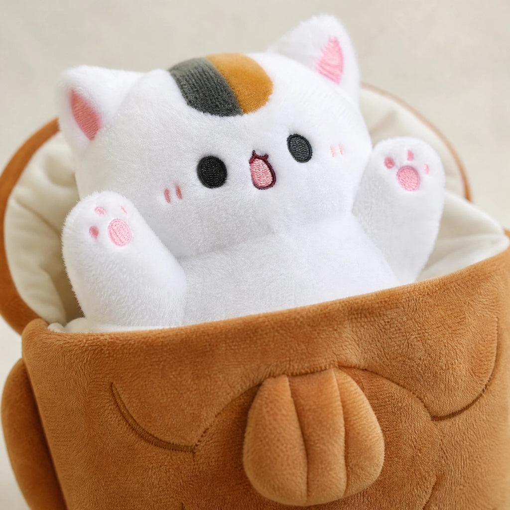 Kawaii Food Plush with Removable Animal Characters - Détail matière