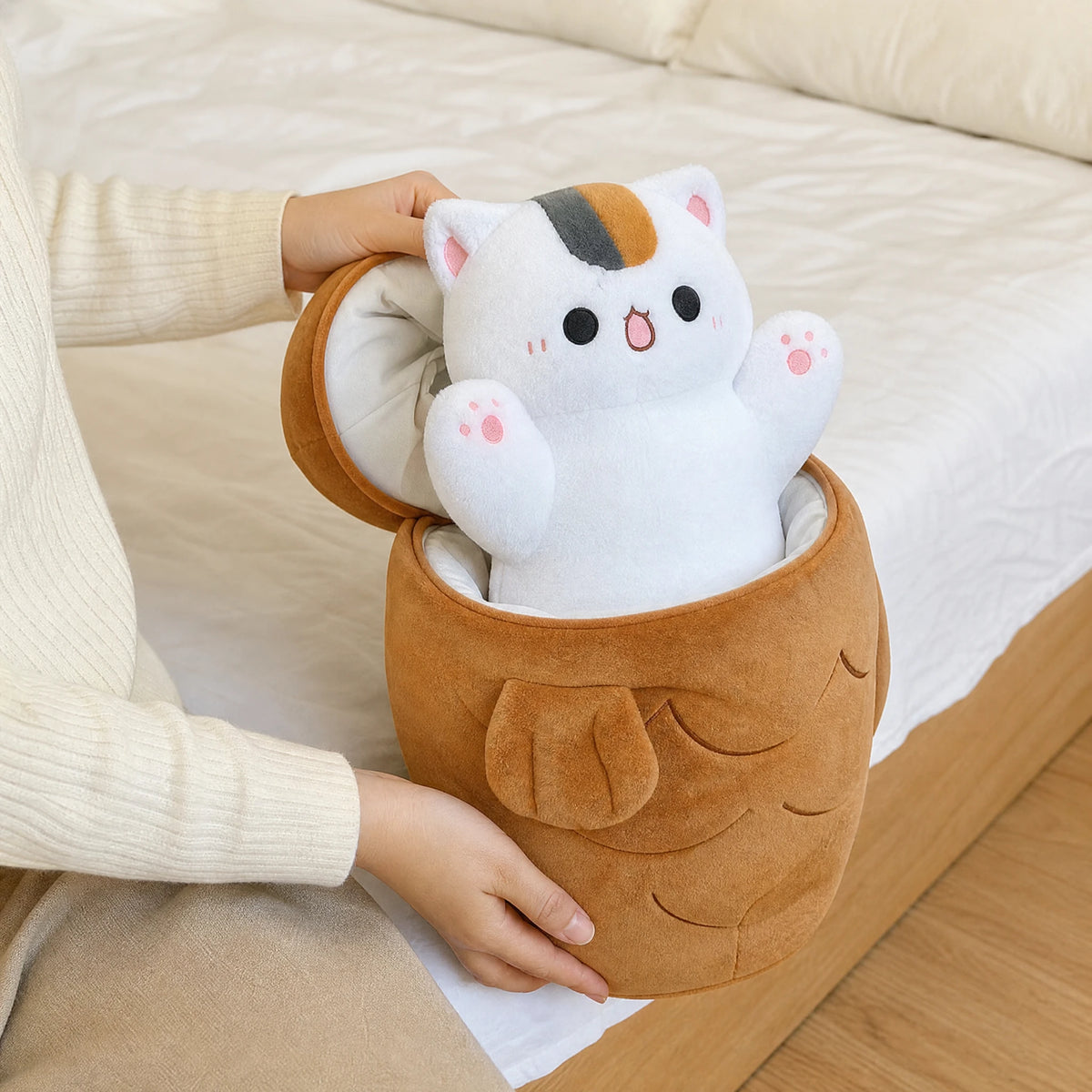 Kawaii Food Plush with Removable Animal Characters - Utilisation du produit