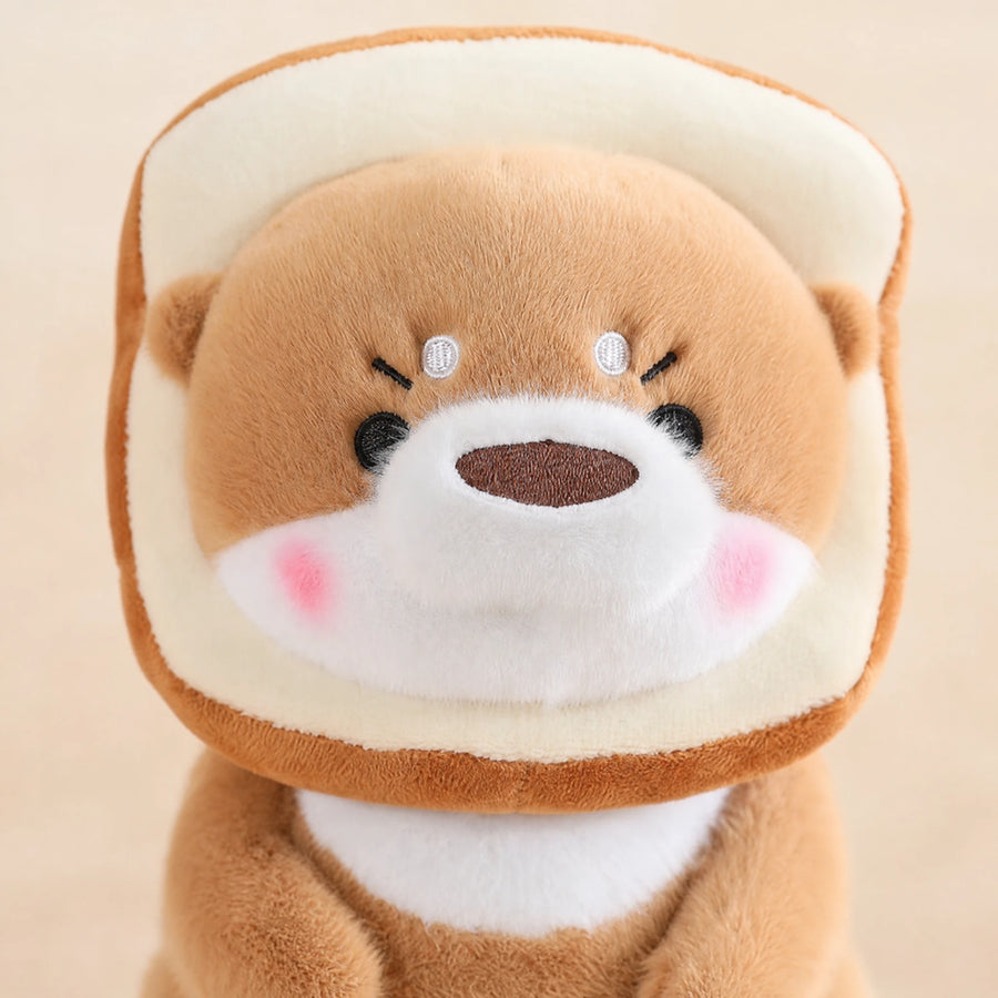 Kawaii Otter Plush with Costume Hat - Détail matière