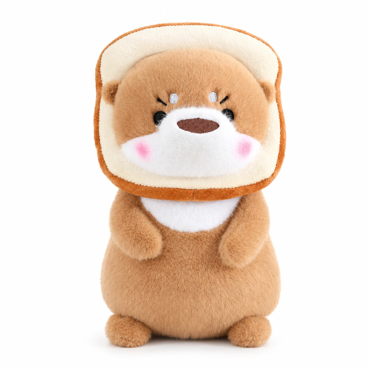 Kawaii Otter Plush with Costume Hat - Light Brown Bread / 12in / 30cm … (2 tailles)
