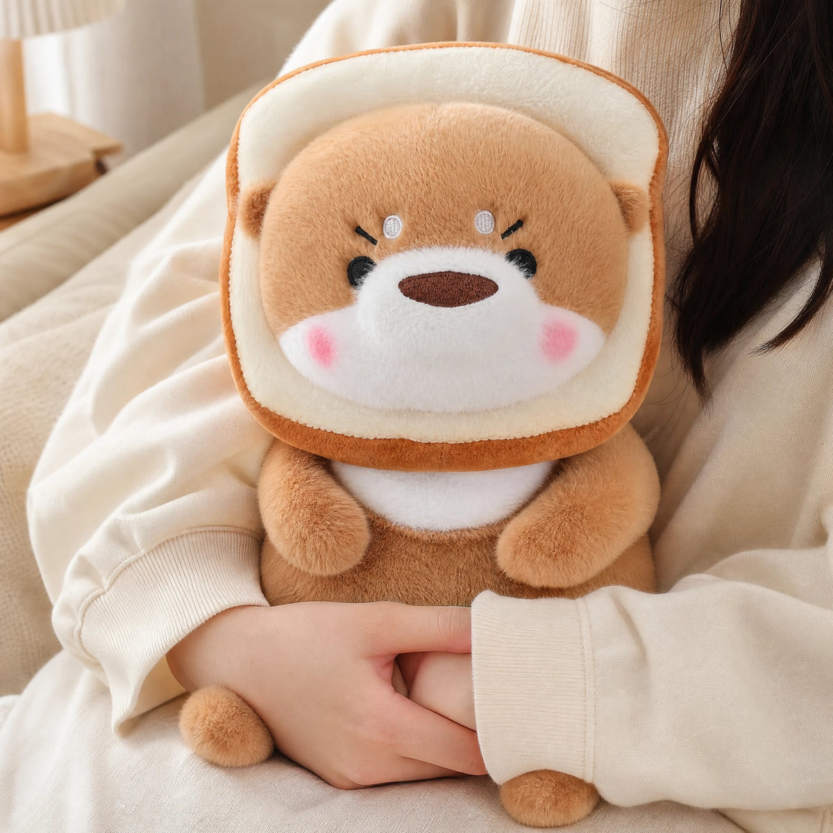 Kawaii Otter Plush with Costume Hat - Utilisation du produit