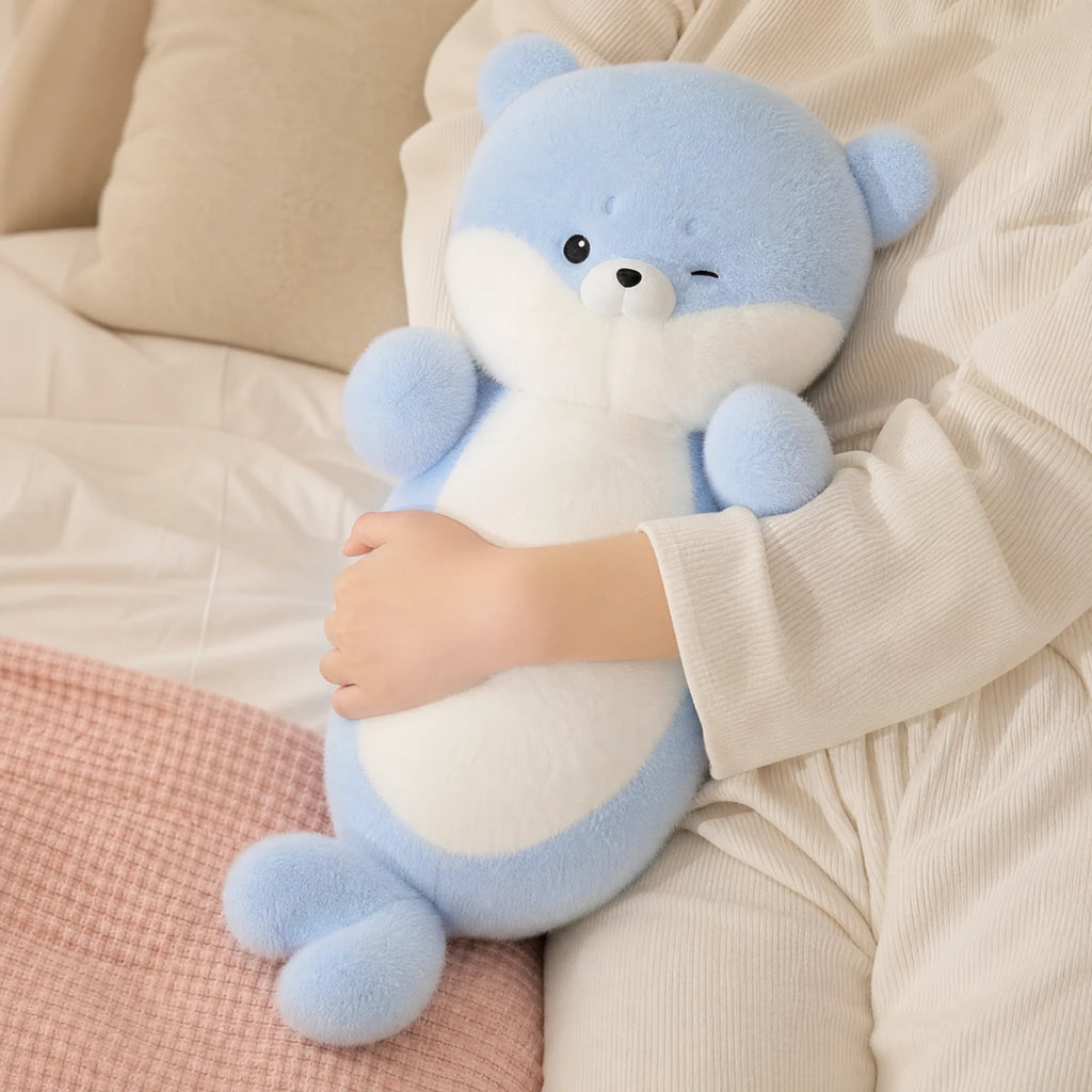 Kawaii Seal Plush - Chubby Blue Character Soft Toy - Utilisation du produit