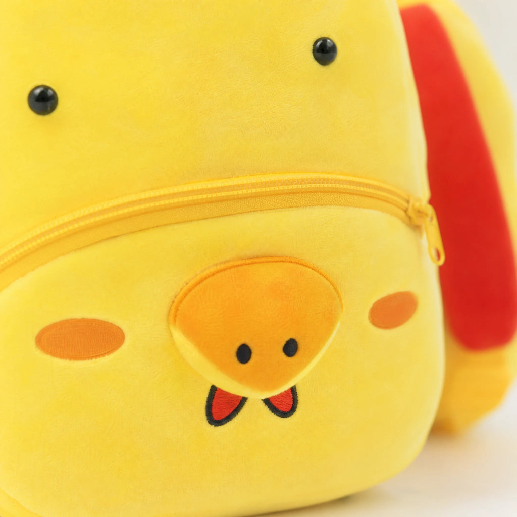 Kids Backpack with Adorable Yellow Chick Design - Détail matière