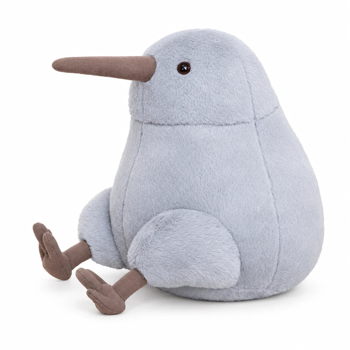 Kiwi Bird Plush with Soft Brown Fur and Grey Details - Gray / 12in / 30cm … (4 tailles)