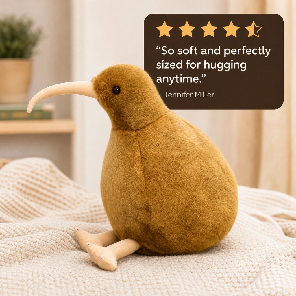 Kiwi Bird Plush with Soft Fur and Realistic Details - Image témoignage