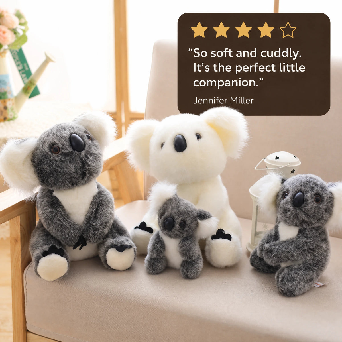 Koala Plush Toy Family in Grey and White - Image témoignage