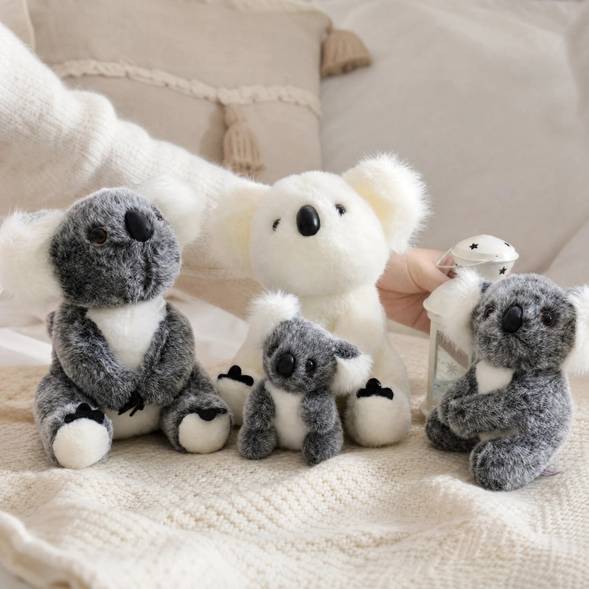 Koala Plush Toy Family in Grey and White - Utilisation du produit