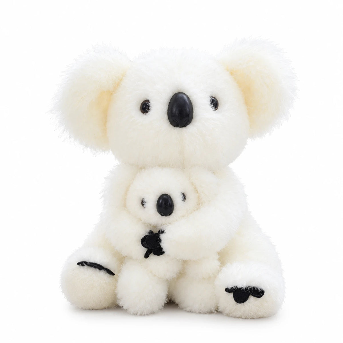 Koala Plush Toy Family in Grey and White - White Family / 10in / 28cm