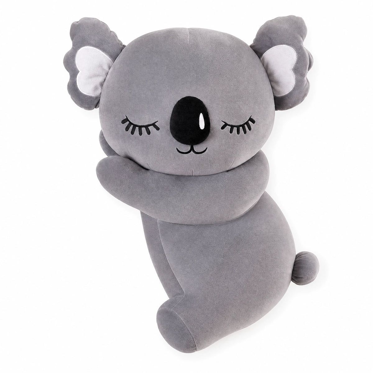 Koala Plush Toy with Closed Eyes and Cuddly Design - Fond blanc