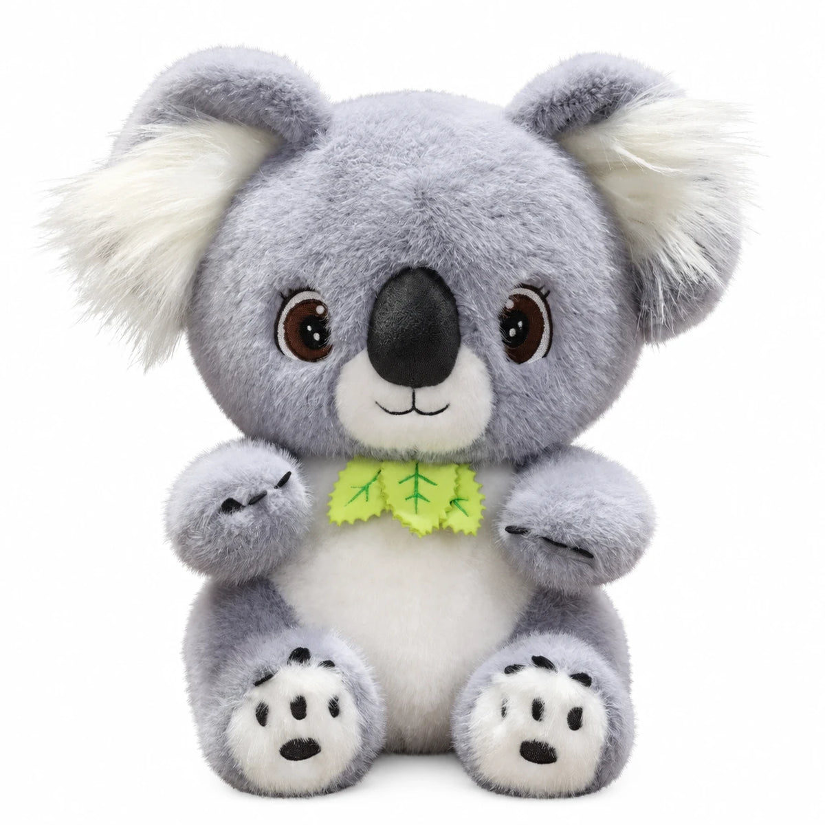 Koala Plush with Gray Fur and Eucalyptus Leaf Collar - 14in / 35cm · 17.5in / 45cm · 21.5in / 55cm