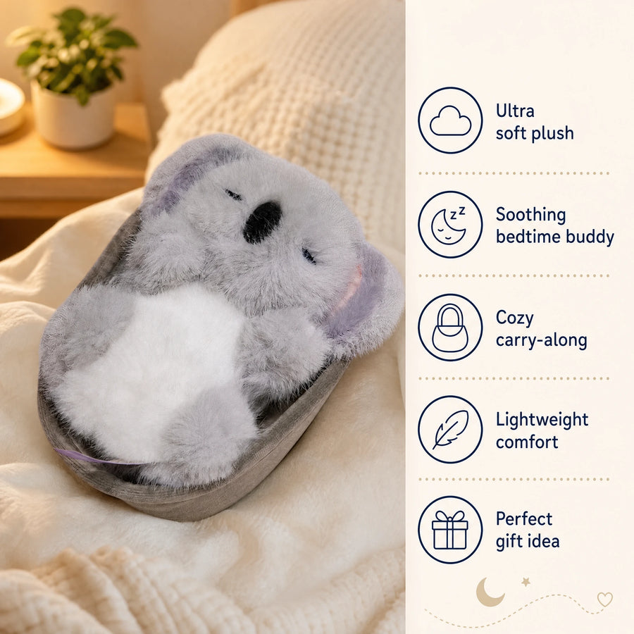 Koala Plush with Soft Gray Fur and Embroidered Features - Bénéfices produit