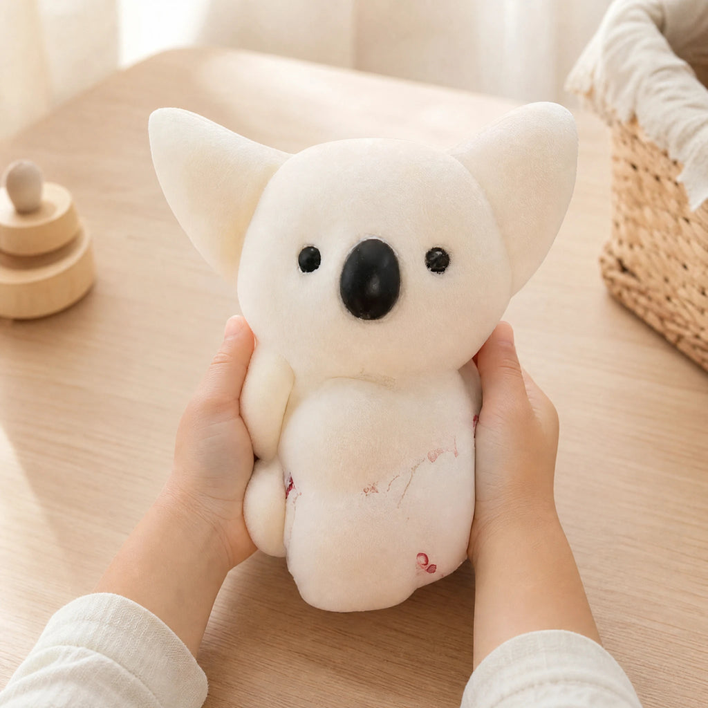 Koala Stuffed Animal – White Kawaii Plush with Soft Fur - Utilisation du produit